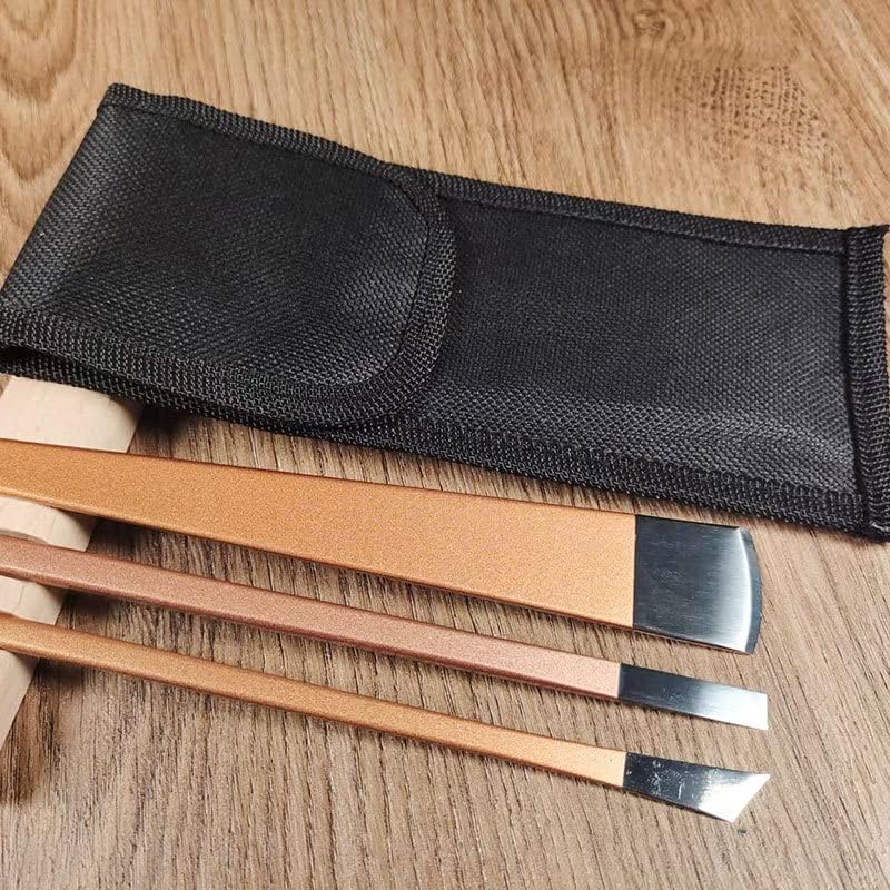 3 парчиња/поставена алатка за сечење кожа DIY занаетчиски исечен резба за резба сечила сечила алатки за кожен нож за сечење на сечење