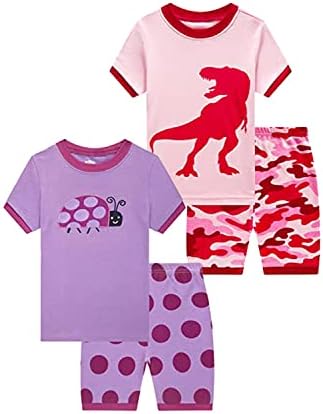 Семејно Чувство Жирафа Кратки Пижами За Мали Девојчиња Памучна Облека