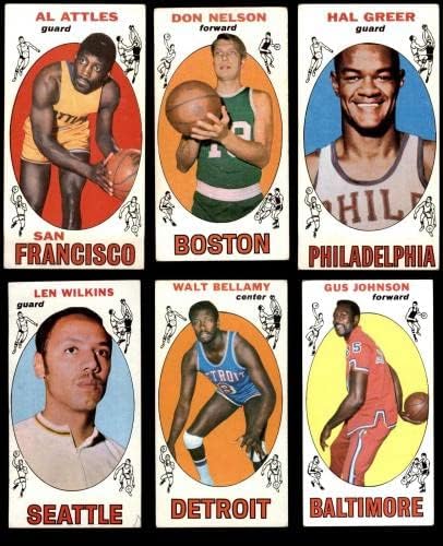 Комплетен сет на кошарка од 1969-70 Топс - W/O 99 NO 99 Список за проверка 3 - VG - Комплетни комплети во кошарка
