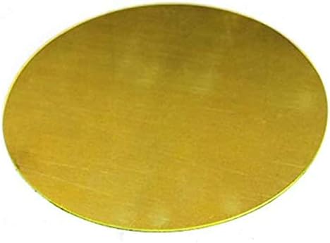 Lecknight Breag Disc Листови со кружна плоча кружна H62 бакарна CNC метална обработка, исечена суровина Дебелина од 2,5 мм месинг плоча