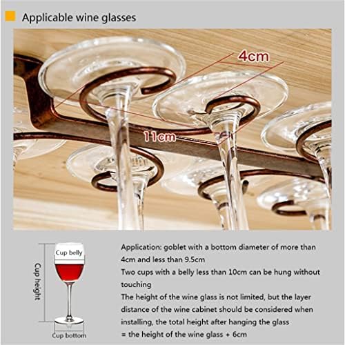 WFJDC модерен метал 8 чаша држач за вино со вина стакло превртен држач за држачи за заграда за заградување за куќиште дома