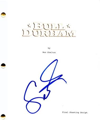 Сузан Сарандон потпиша автограм „Бул Дурам“ целосна скрипта за филмови - Телма и Луиз, Дел човек Одење, шоуто за слики на Роки хорор,