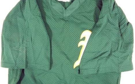 Атлетика на Јужна Орегон А во 1990 -тите, играта на Атлетика 30 користена практика за капење на зелена дрес - Игра користена дресови