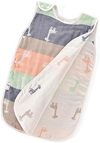 Цава за спиење на бебето Циуро 4 слоевит памучен газа елек што може да се носи со дишење