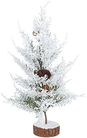 ABOOFAN 1pc Мини Новогодишни Елки Вештачки Снег Борови Дрвја Божиќна Забава Домашни Украси За Божиќ Домашен Декор