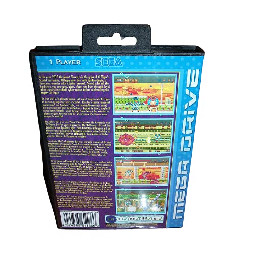 Адити Алиен војник Евро -насловна верзија на картичка со прирачник за конзола за видео игри Megadrive 16 битни касети за MD