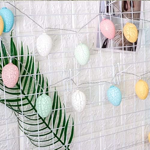 Dbylxmn Кул простории украси за девојчиња Велигденски светла јајца управувани со светла за украси на светла, батерија LED жица дома