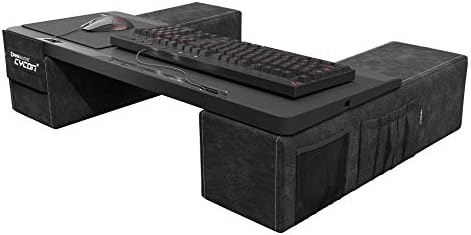 Couchmaster Cycon² Black Edition - Couch Gaming Desk за глувче и тастатура, ергономски лапдеск за кауч и кревет