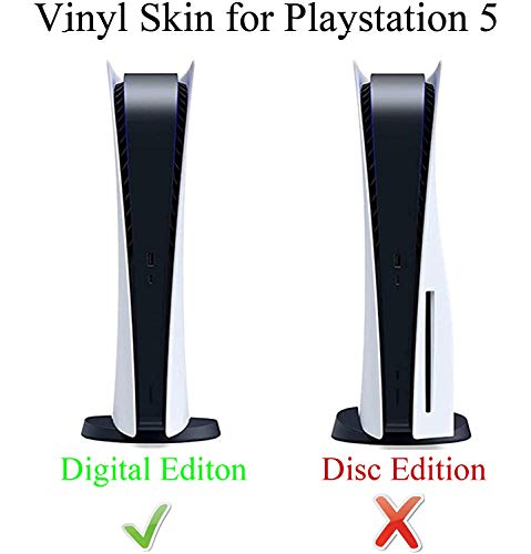 Налепници МОМЕНТИ PS5 Дигитално Издание Конзола 2 Контролори Целосно Тело Покритие Винил Кожата Налепници Налепници За Playstation 5 Дигитална