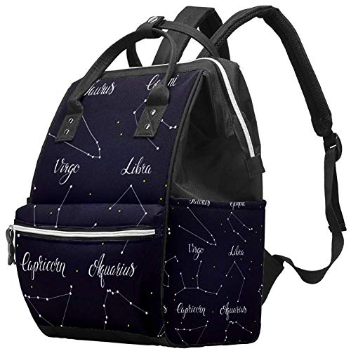 Хороскопски Соѕвездија Поставете Торби За Торби За Пелени Ранец За Мумии Торба За Пелени Со Голем Капацитет Патна Торба За Нега На