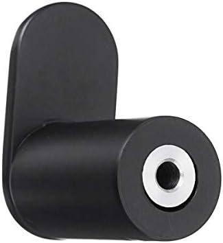 Бања тркалезна wallидна облека кука врата единечна закачалка за држачи за заградување црна црна боја