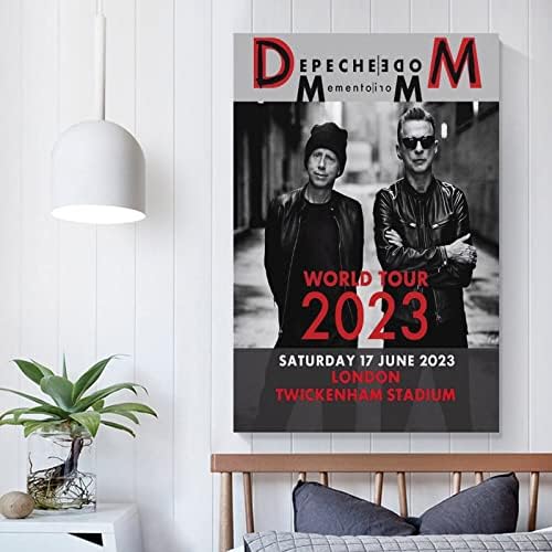 Habrur Depeche Mode 2023 Canvas postид wallид Декоративна уметност сликарство дневна соба Декорација за спална соба подарок за нерамен-стил12x18inch