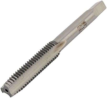 Алатка за хардверски алатки со алатки со алатка со AEXIT, сребрена тон со голема брзина челик HSS 8mm Thread Dia M8 3 флејти 70мм со должина