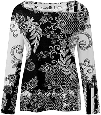 Амикадом Графичка Блуза Девојки Есенска Летна Облека Трендовски Памучна Блуза Со Долги Ракави За Лејди 0И 0И