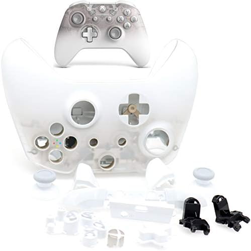 Deal4Go целосна обвивка за куќишта и копчиња за замена на лични плочки RB LB браници десни/леви шини за Xbox One Controller Model 1708 Комплетен
