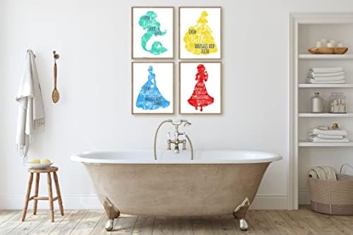 Глупави подароци од гуска принцеза тематска бања wallидна уметност декор