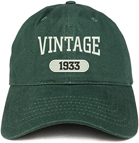 Трендовски продавница за облека Гроздобер 1933 година извезена 90 -ти роденден Опуштено памучно капаче