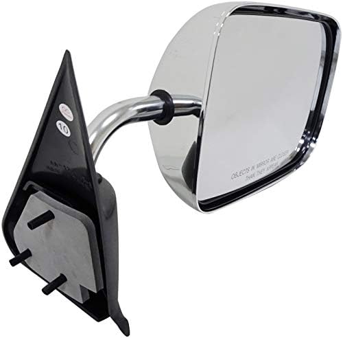 Дорман 955-222 Патничка Страна Рачно Огледало На Вратата-Преклопен Компатибилен Со Избрани Модели На Доџ, Црн И Хром
