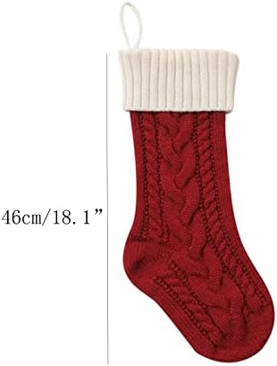 Божиќни украси куки Божиќни украси Божиќни чорапи, подароци за подароци, детски бонбони, затворен семеен празник забава Божиќ декор за плетење
