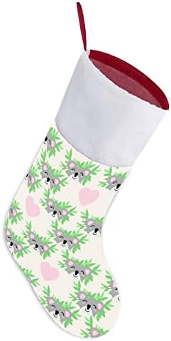 Слатки коали срца Божиќно порибување Божиќни чорапи торбичка куќа семејство Божиќ декор