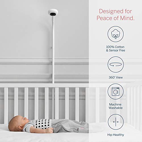 Нанит Дишење Носете Вреќа За Спиење- Памучна Вреќа За Спиење За Бебиња-Работи Со Нанит Про Бебешки Монитор За Следење На Сензорот