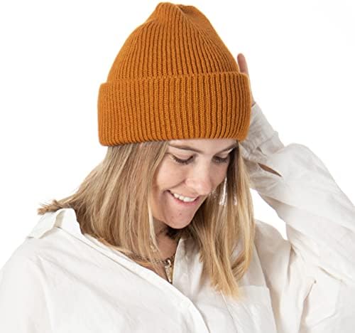 San Diego Hat Co. Womensенски пријатна плетена манжетна череп капаче.