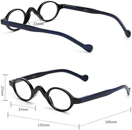 JM 3 Пакувајте мали овални очила за читање гроздобер очила за пролетни шарки за жени читатели