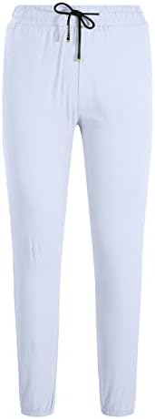 Бадхуб Менс модни џогери спортски панталони обични тенок истегнат јога панталони салата за џемпери панталони машки цврсти удобни долги пантолони