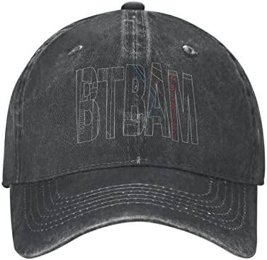 Помеѓу закопаните и мене BTBAM лого ретро спортски тексас, прилагодлива тато капа Унисекс обичен бејзбол каубојски капа