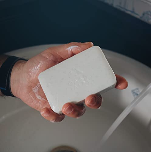 OARS + ALPS Superfoliant Exfoliating Mens Bar Soap, дерматологот тестиран и изработен со чисти состојки, големина на патување, 1 пакет,