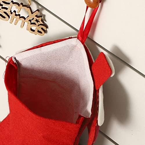 Европски стил Божиќно порибување, додатоци за торби за бонбони, мали подароци торба за подароци Санта декоративен приврзок wallид