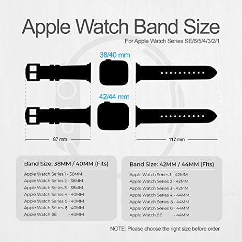 CA0057 Музика Забелешка Изгори Кожа &засилувач; Силиконски Паметни Часовник Бенд Ремен За Apple Види Iwatch Големина 42mm/44mm/45mm