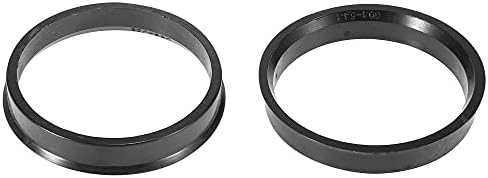 X Autohaux 4pcs пластика 54,1 mm до 60,1 mm центар за центрични прстени тркала за центри за растојание на центарот