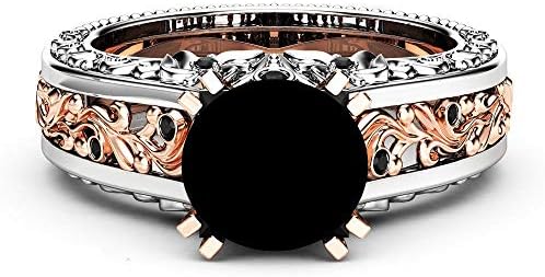 Прстен за жени моден дијамантски прстен гроздобер свадбен бенд за жени убави сребрени ангажмани прстени додатоци за накит за појавување