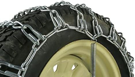 Продавницата РОП | 2 ланци на гуми за гуми и затегнувачи на врски за Honda ATV UTV 26x10x12, 26x11x12 гуми