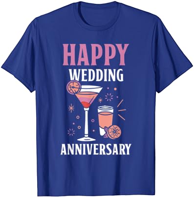 Среќна годишнина од свадбата Симпатична мажена брачна години маица