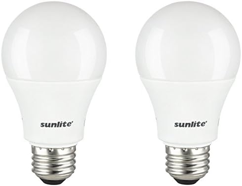 Sunlite a19/LED/10W/50K/220V LED A19 Домаќинство 10w Средна База Сијалица, 5000K, Супер Бела