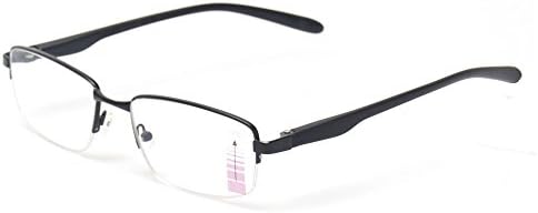 Прогресивни чаши за читање на повеќе фокусирање Метални полуфражни очила