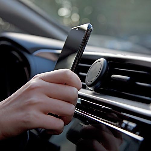 Boxwave Car Mount компатибилен со Samsung Galaxy J3 Orbit - Minimus Magnetomount, магнетна монтажа на автомобили, држач за магнетни