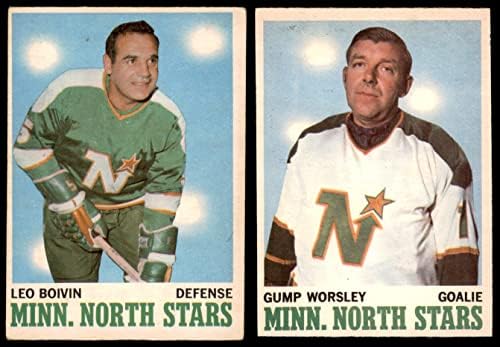 1970-71 О-пи-чин Минесота Северна starsвезди во близина на екипата се постави Минесота Северна starsвезди екс+ Северни starsвезди