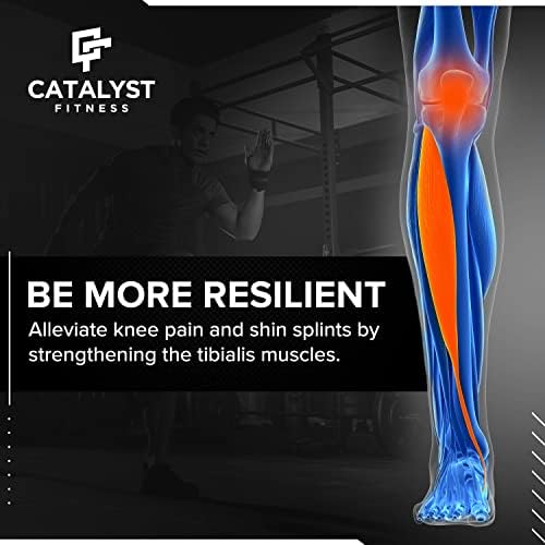 Катализатор TibPro | Премиум челик тиб бар за колена | Tibialis Trainer за Shin Splints и олеснување на болката во коленото |