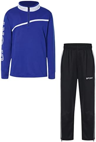 Фудбалски тренерки за момчиња Hansber Boys, атлетска маичка со џемпери со џемпери постави фудбалски велосипедизам спортска униформа