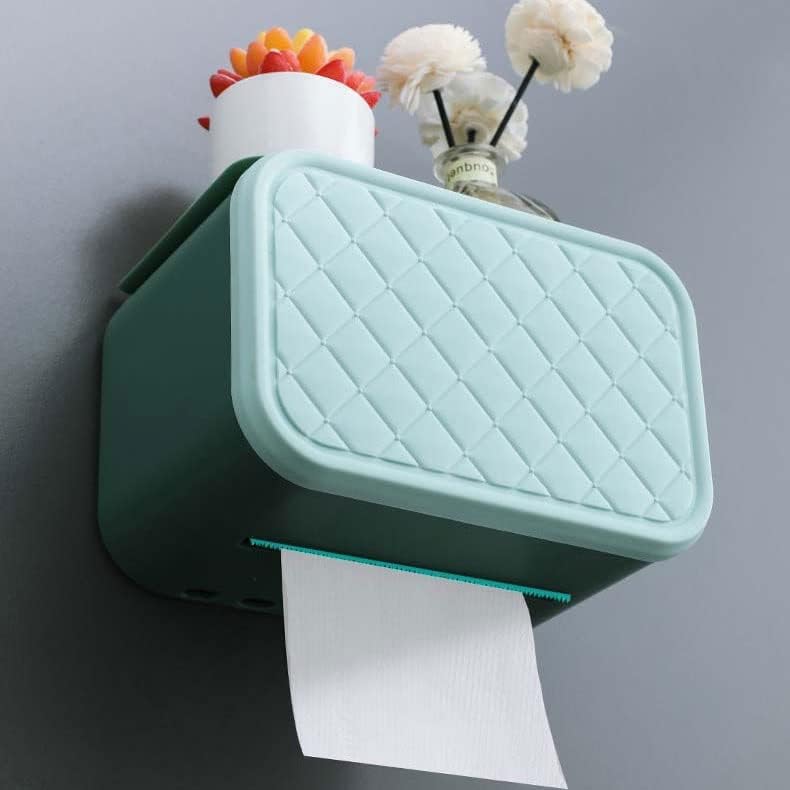 Миаохи Мултифункционален Држач За Тоалетна Хартија Водоотпорна Кутија За Складирање На Тоалетно Ткиво Монтирање На Ѕид Бања Производ Додатоци