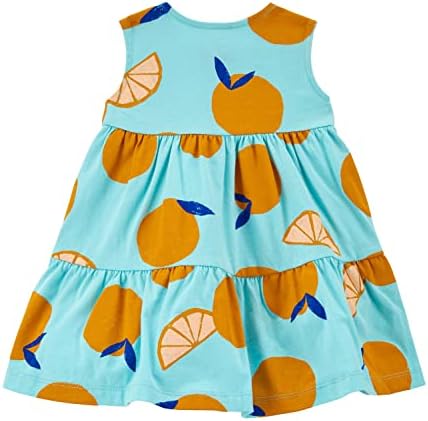 Обичниот Фустан на Картер За Девојчиња За Бебиња Со Соодветна Покривка За Пелена