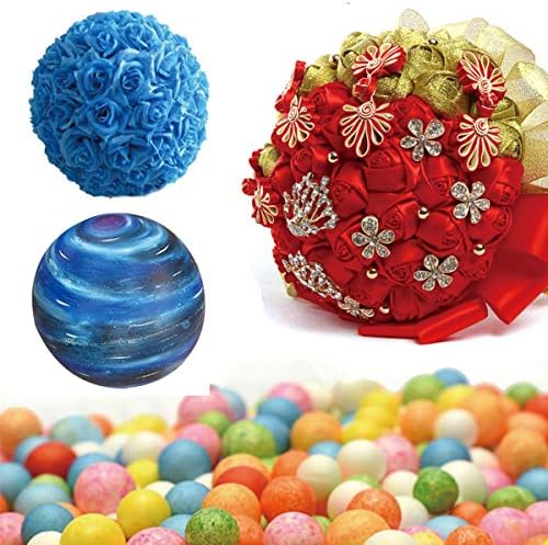 DIYASY 100 PCS мини занаетчиски топки од пена, 1 -инчен мини топки од пена за DIY уметнички занает, училишни проекти и украсување на домови.