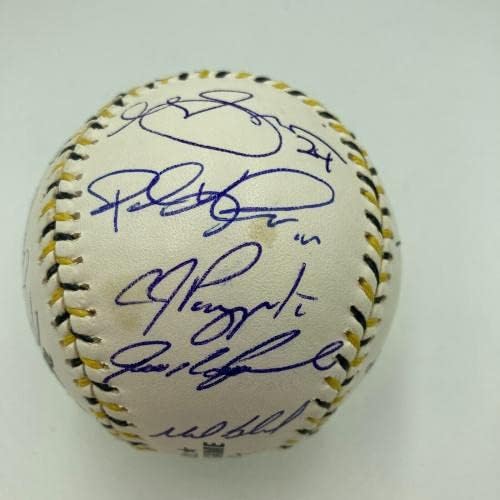 2006 година Тимот на сите starвезди потпиша бејзбол Ичиро Сузуки Рој Халадеј МЛБ автентично - автограмирани бејзбол