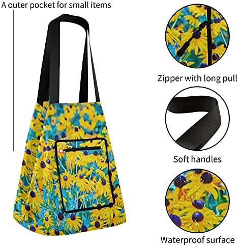 Сончогледи преклопено рамо торбичка торба за еднократна употреба на намирници за намирници со тешка торба за торба за торба за салата за
