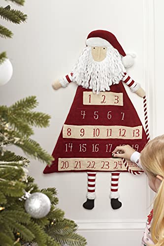 Пита Со Кал Детски Божиќен Календар За Доаѓање На Дедо Мраз, Црвена, 25 х 17
