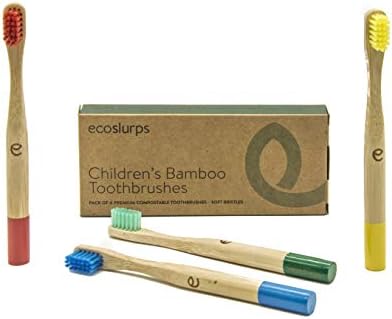 8 детски бамбус четки за заби мултипак