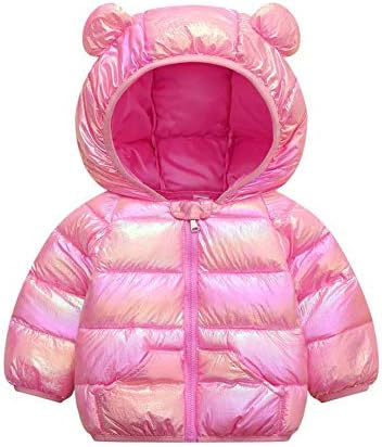 Дете за бебиња за бебиња, 3Д мечки уши со качулка, палто со палто Зимпол, топла надворешна облека за момче девојче 1-4t